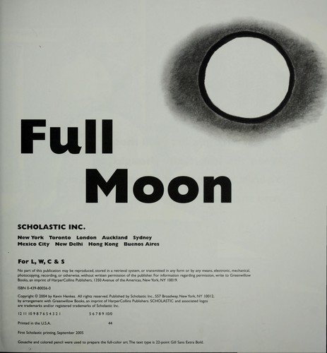 Cover of Kitten's First Full Moon